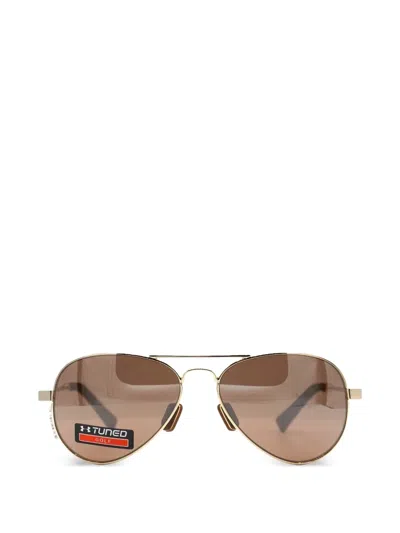 Under Armour Getaway Pilot Sunglasses In Brown