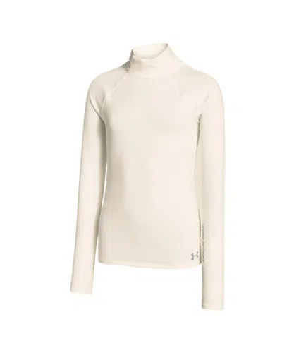 Under Armour Girls' Coldgear Funnel Mock In Neutral
