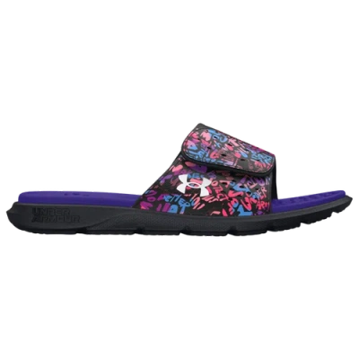 Under Armour Kids' Girls  Ignite Pro Grh Strp Sl In Electric Purple/black/white