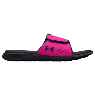 Under Armour Kids' Girls  Ignite Vii Slides In Black/pink/black