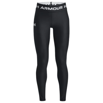 Under Armour Kids' Girls   Armour Leggings In Black/white