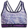 Under Armour Girls   Crossback Mid Printed In Violet Void/lunar Purple/midnight Navy