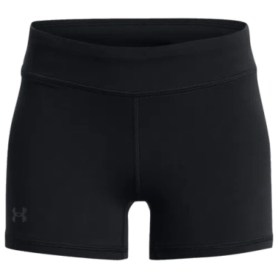 Under Armour Kids' Girls   Motion Shorts In Jet Gray/black