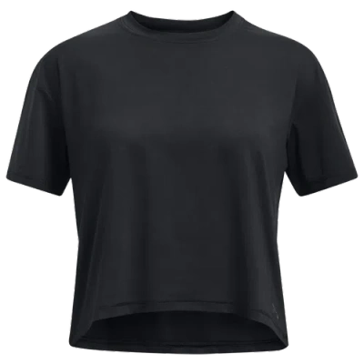 Under Armour Kids' Girls   Motion T-shirt In Jet Gray/black