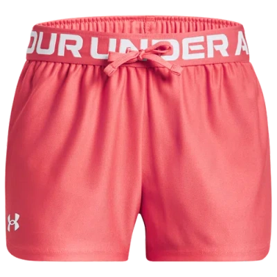Under Armour Kids' Girls   Play Up Shorts In Calypso/white