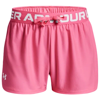 Under Armour Kids' Girls   Play Up Shorts In Pink Punk/white
