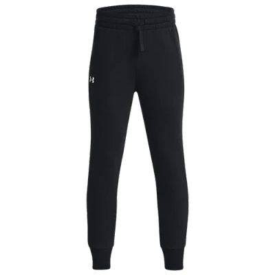 Under Armour Kids' Girls   Rival Fleece Joggers In White/black