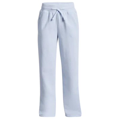 Under Armour Kids' Girls   Rival Fleece Pants In Oxford Blue/white