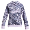 Under Armour Girls   Rival Fleece Printed Hoodie In Violet Void/midnight Navy