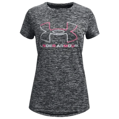 Under Armour Kids' Girls   Tech S/s T-shirt In Black/grey