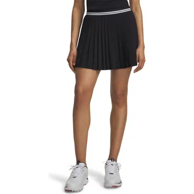 Under Armour Golf Pleated Skort In Black