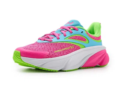 Under Armour Grade School Rogue 6 (big Kid) Girl's Shoes Pink Rave/fresco Blue/hyper Green : 4.5 Big Kid M, Synth