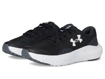 Under Armour Grade School Surge 4 (big Kid) Boy's Shoes Black/anthracite/white : 3.5 Big Kid M