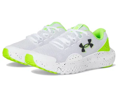 Under Armour Grade School Surge 4 (big Kid) Boy's Shoes White/hyper Green/black : 7 Big Kid M, Synthetic