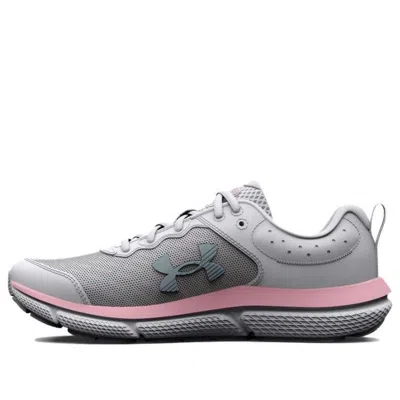 Under Armour (gs)  Charged Assert 10 Running Shoes 'grey Pink' In Gray