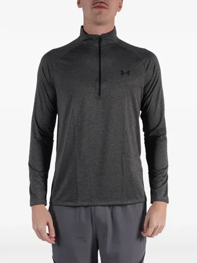 Under Armour Half-zip Long-sleeve Performance Sweatshirt In Black
