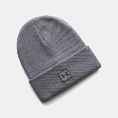 Under Armour Halftime Unisex Cuff Beanie Castlerock In Grey