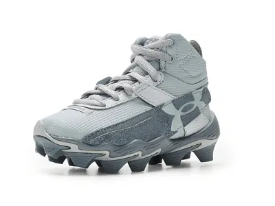 Under Armour Harper 10 Jr Rm Baseball Cleats (toddler/little Kid/big Kid) Boys Shoes Baseball Gray/steel/baseball In Multi
