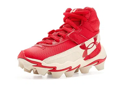 Under Armour Harper 10 Jr Rm Baseball Cleats (toddler/little Kid/big Kid) Boys Shoes Red/stone/red : 3 Little Kid In Multi