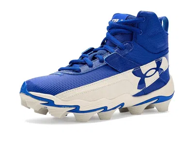 Under Armour Harper 10 Jr Rm Baseball Cleats (toddler/little Kid/big Kid) Boys Shoes Royal/stone/royal : 3.5 Big  In Multi