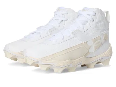 Under Armour Harper 10 Jr Rm Baseball Cleats (toddler/little Kid/big Kid) Boys Shoes White/stone/brownstone : 10 