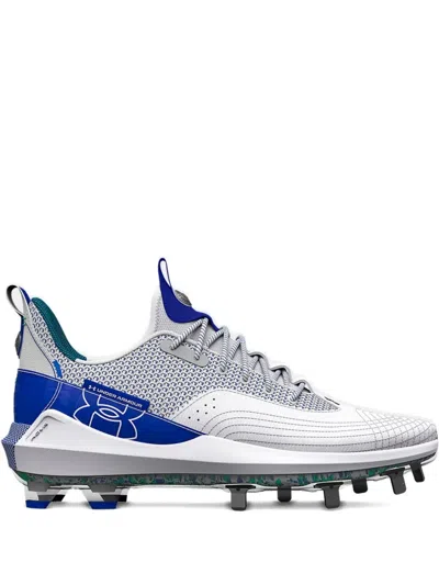 Under Armour Harper 7 Low Elite Tpu "grey/royal" Cleats In Gray