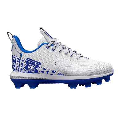 Pre-owned Under Armour Harper 7 Low Tpu Gs 'white Royal'