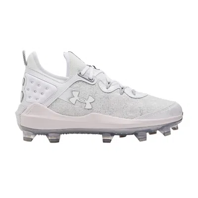 Pre-owned Under Armour Harper 8 Elite Tpu 'white Baseball Grey'