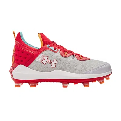 Pre-owned Under Armour Harper 8 Elite Tpu 'white Red' | Men's Size 13