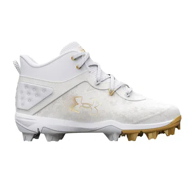 Pre-owned Under Armour Harper 8 Mid Rm Jr 'white Gold' | Kid's Size 11.5