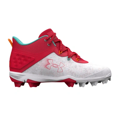 Pre-owned Under Armour Harper 8 Mid Rm 'red White'