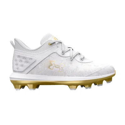 Pre-owned Under Armour Harper 8 Tpu Gs 'white Metallic Gold' | Kid's Size 4