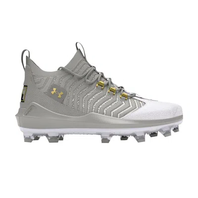 Pre-owned Under Armour Harper 9 Pro Tpu 'baseball Grey Metallic Gold'