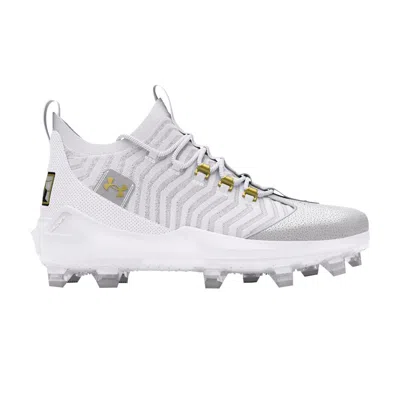 Pre-owned Under Armour Harper 9 Pro Tpu 'white Metallic Gold'