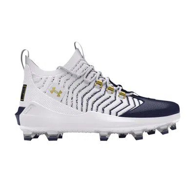 Pre-owned Under Armour Harper 9 Pro Tpu 'white Midnight Navy Gold'