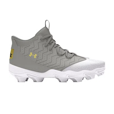 Pre-owned Under Armour Harper 9 Rm 'baseball Grey Metallic Gold'