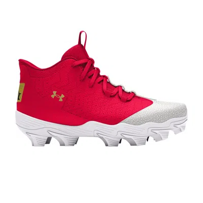 Pre-owned Under Armour Harper 9 Rm Jr 'red Metallic Gold' | Kid's Size 12