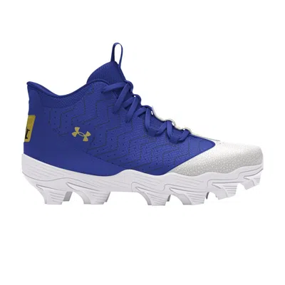 Pre-owned Under Armour Harper 9 Rm Jr 'royal Metallic Gold' | Blue | Kid's Size 12