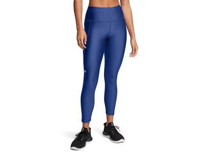 Under Armour Heatgear Armour High-waisted Ankle Leggings Women's Casual Pants Tech Blue/white: Lg (us 12-14) R