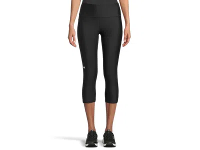 Under Armour Heatgear Armour High-waisted Pocketed Capris In Black