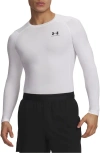 Under Armour Heatgear® Compression Long Sleeve Top In White
