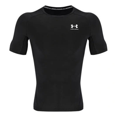 UNDER ARMOUR Under Armour Heatgear Compression Short Sleeve T-shirt 'Black White'