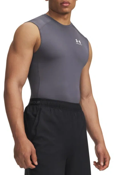 Under Armour Heatgear® Compression Tank In Gray
