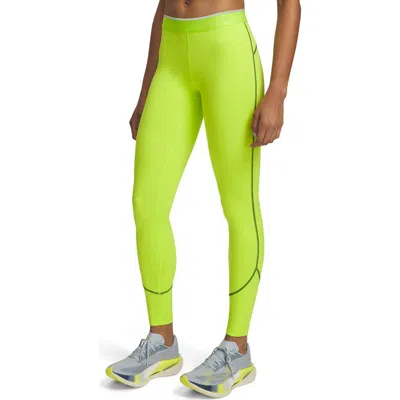 Under Armour Heatgear Elite Performance High Waist Leggings In Green