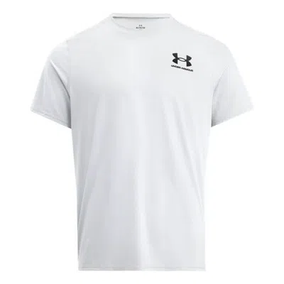 Under Armour Heatgear Fitted T-shirt 'white Black' In Multi