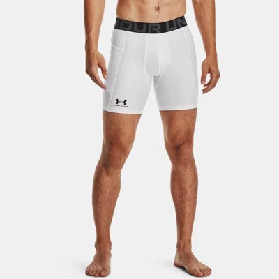Under Armour Short De Compression Heatgear® Pour Homme Blanc In White