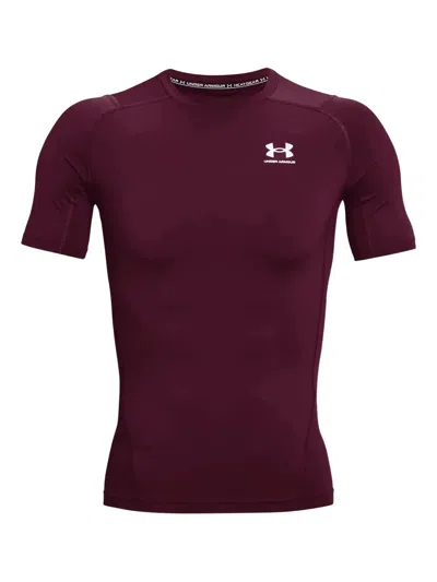 Under Armour Heatgear Short-sleeve T-shirt In Brown