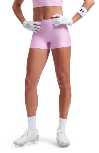 Under Armour Heatgear® Shorty 3-inch Shorts In Pink
