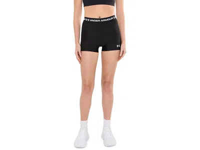 Under Armour Heatgear Shorty Women's Shorts Ultimate Black/white: Lg (us 12-14), Polyester In Multi