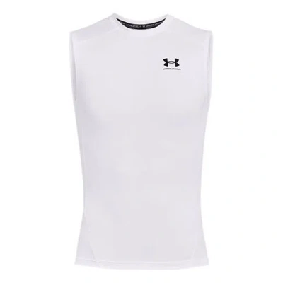 UNDER ARMOUR UNDER ARMOUR HEATGEAR SLEEVELESS SHIRT 'WHITE'